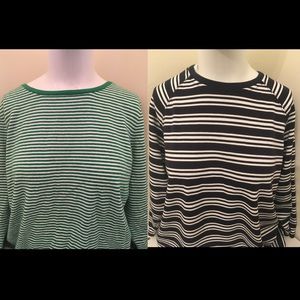 2, Liz Claiborne Scoop Neck Tees